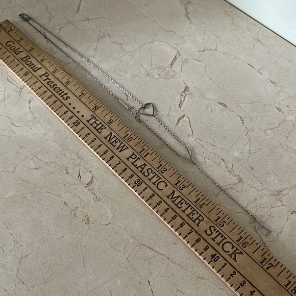 JZJ Jennifer Zeuner 925 Sterling Silver LOVE Elegant Heart Lariat Necklace - Picture 8 of 8